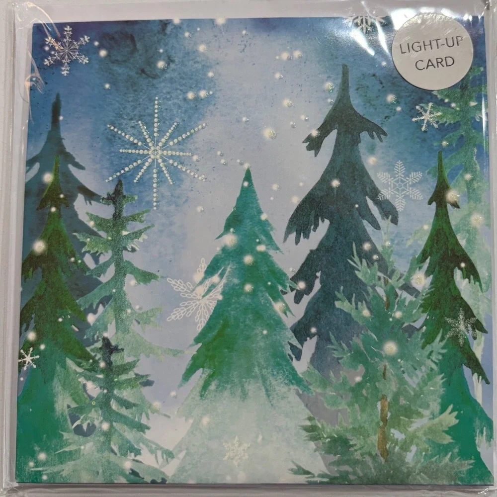 3 Christmas Winter Wreath Unicorn Pop Up Greeting Cards Holiday Mantel Snowflake